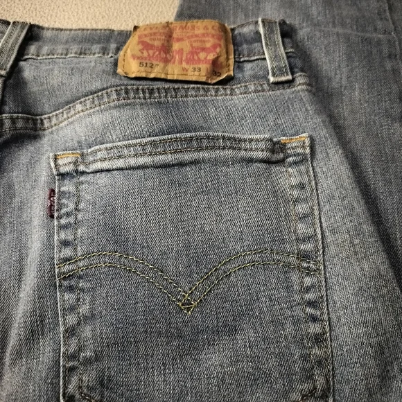 Levi's Light Blue Straight Jeans Mens, Sz 33×32 - Picture 5 of 10